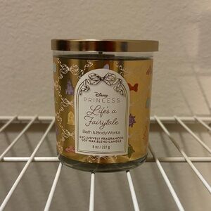 Bath & Body Works Gold Disney Princess "Life's a Fairytale" Candle